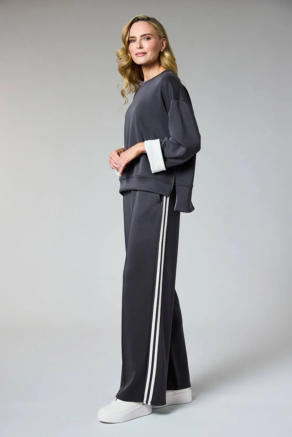 Deck Stripe Leisure Trouser - Grigio