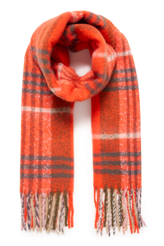 ICHI Elma Scarf - Tangerine Tango