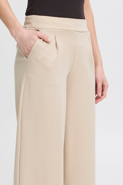 ICHI IHKATE Sus long Wide Pants - Beige