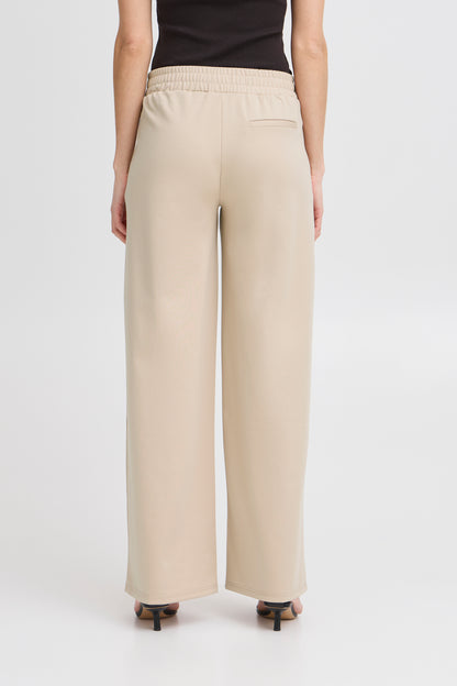 ICHI IHKATE Sus long Wide Pants - Beige