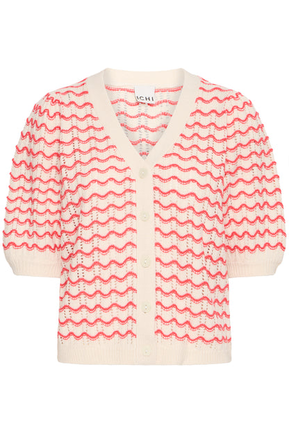 ICHI Ihardina Cardigan - Geranium