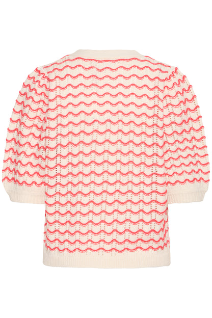 ICHI Ihardina Cardigan - Geranium
