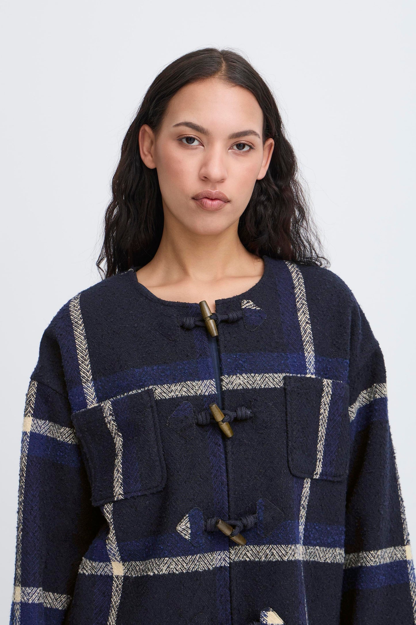 ICHI IHfoniza Wool Jacket - Patriot Blue