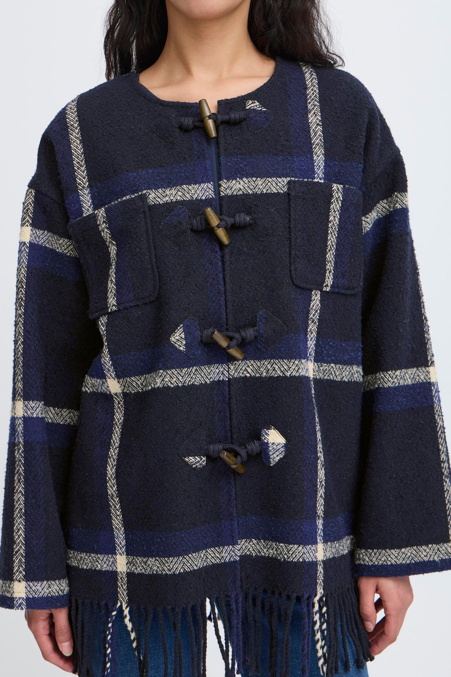 ICHI IHfoniza Wool Jacket - Patriot Blue