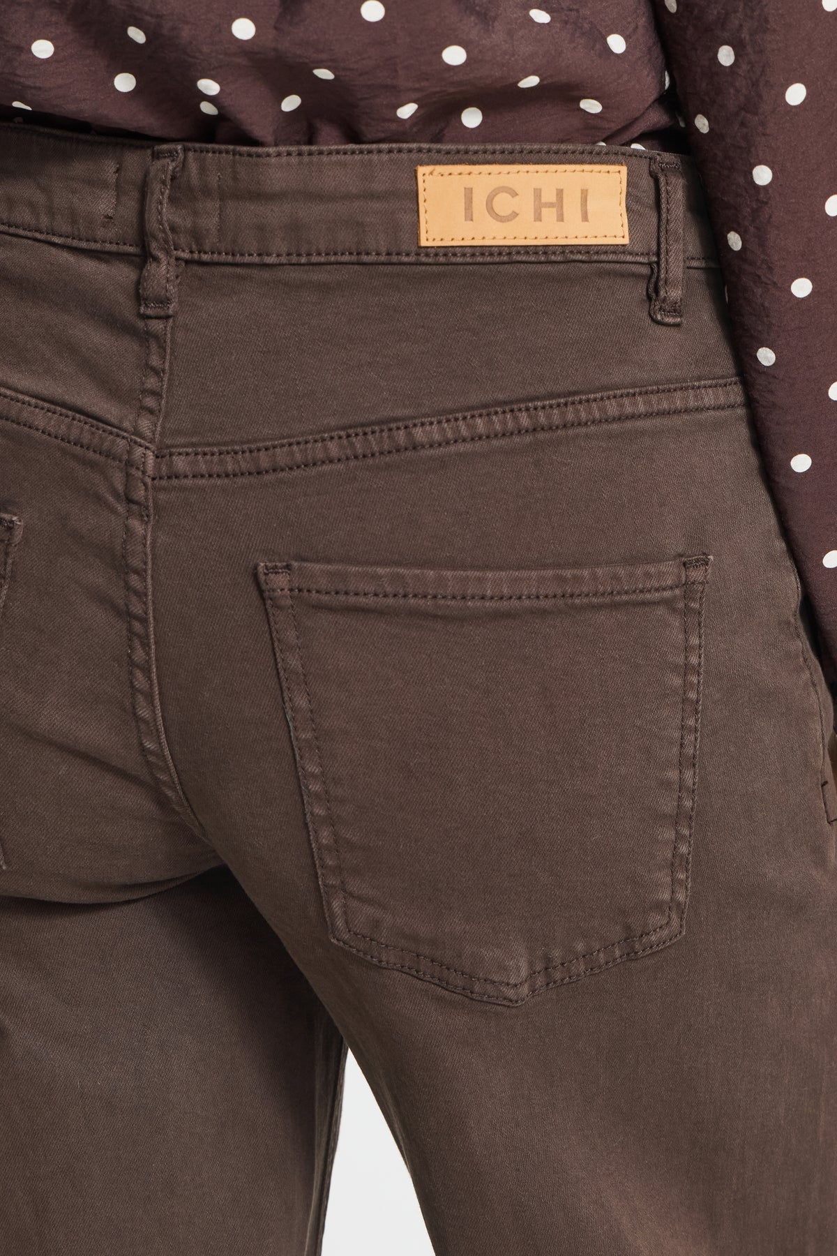 ICHI IHziggy Wide Pants - Coffee Bean