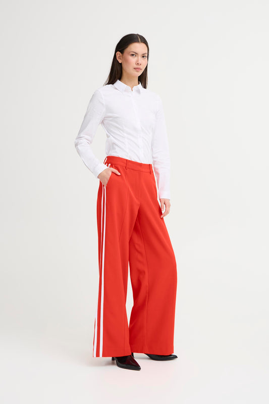 ICHI IHfolavi Tracksuit Trousers - Fiery Red