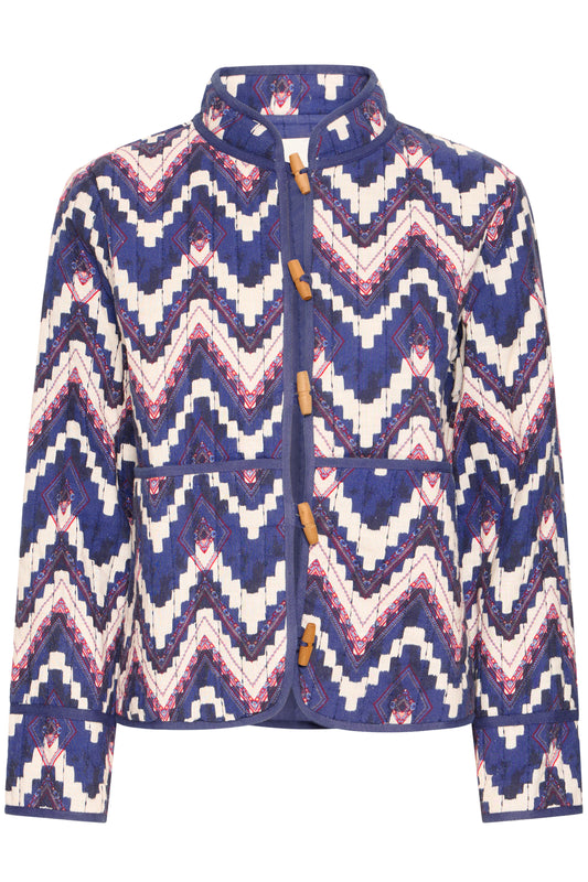 ICHI Fravoni Peg Button Jacket - Graphic