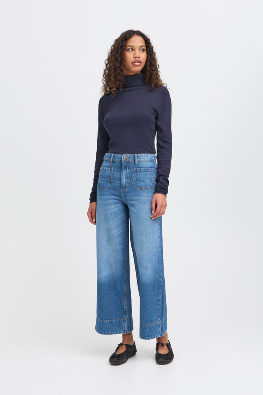 ICHI IHpamala Wide Leg Jean