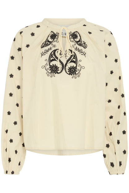 ICHI IHelumo Blouse - Cream