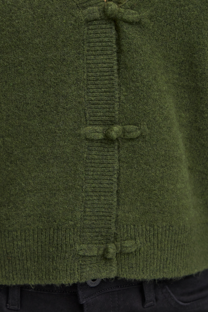 ICHI Dasila Knit Cardigan - Green