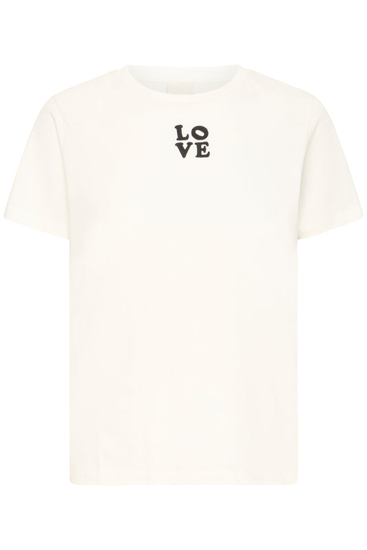 ICHI Ihcamino Tee - Cloud Dancer