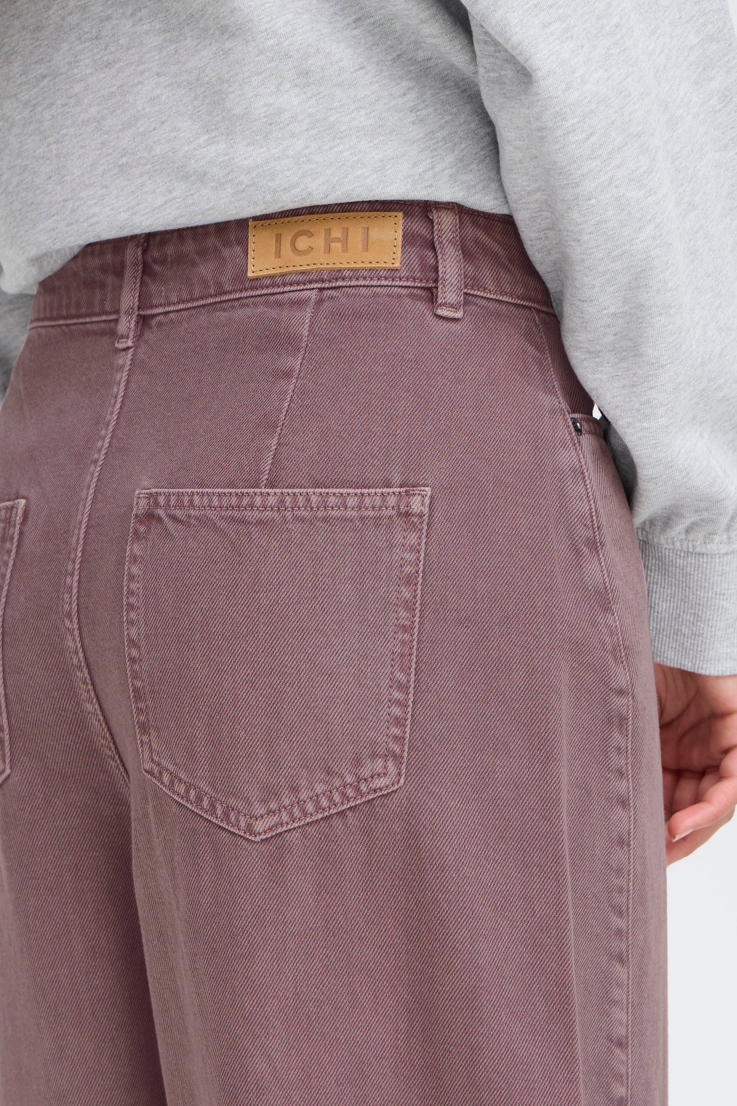 ICHI IHMIJALLA Barrel Leg Jean -  Mauve