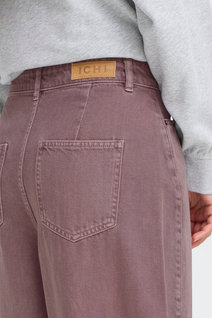 ICHI IHMIJALLA Barrel Leg Jean -  Mauve