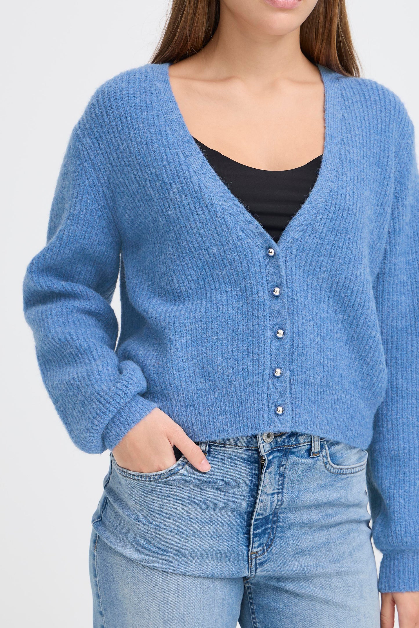 ICHI IHmarin Cardigan - Blue