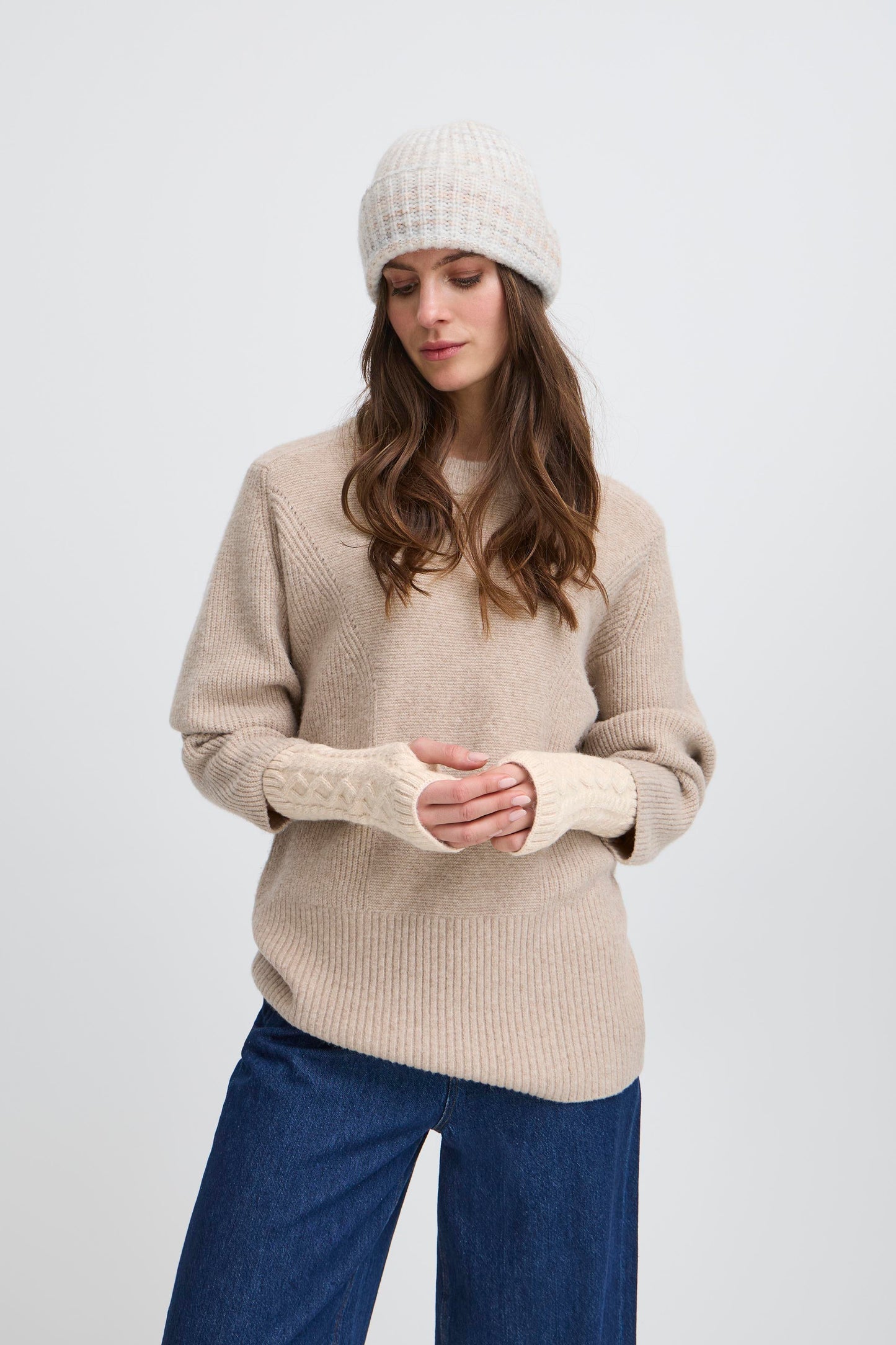 ICHI Lucy Glove - Oatmeal