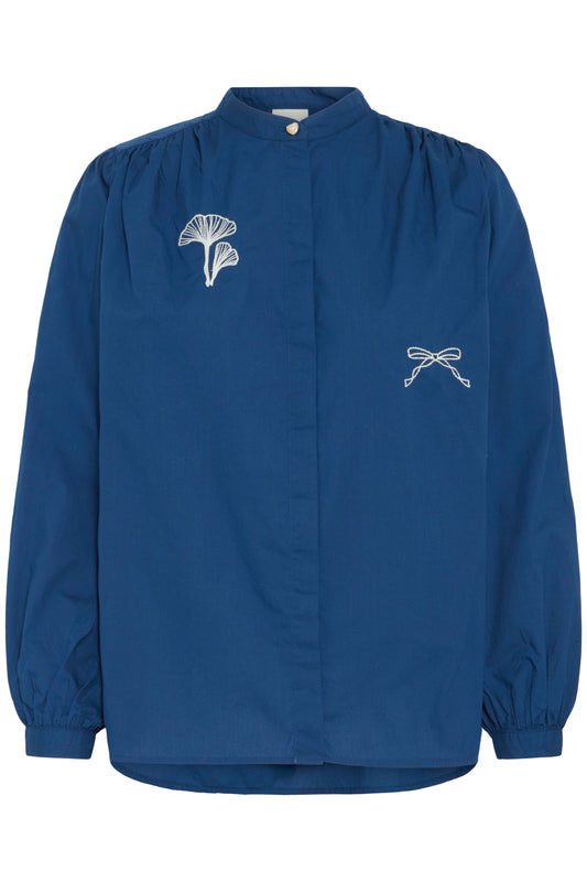 ICHI Jovine Shirt - Navy Peony