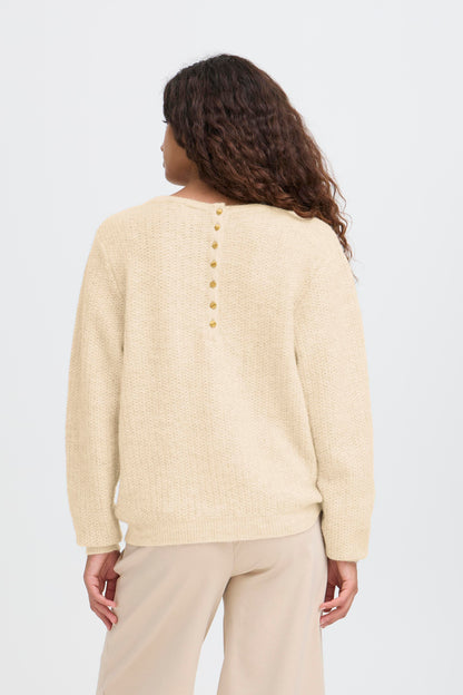 ICHI Asdis Jumper - Oatmeal Melange