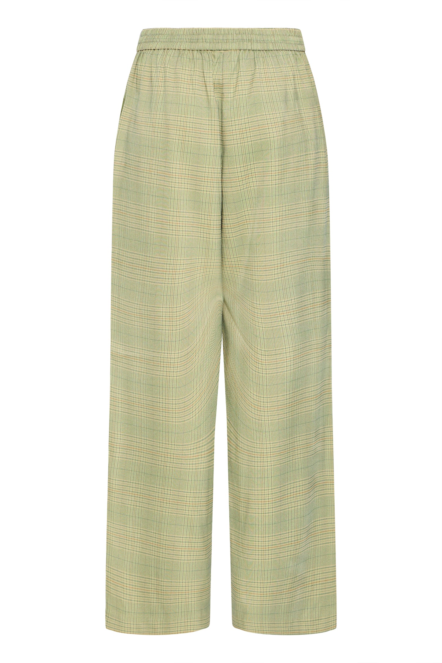 ICHI IHJolipa Check Pants - Green