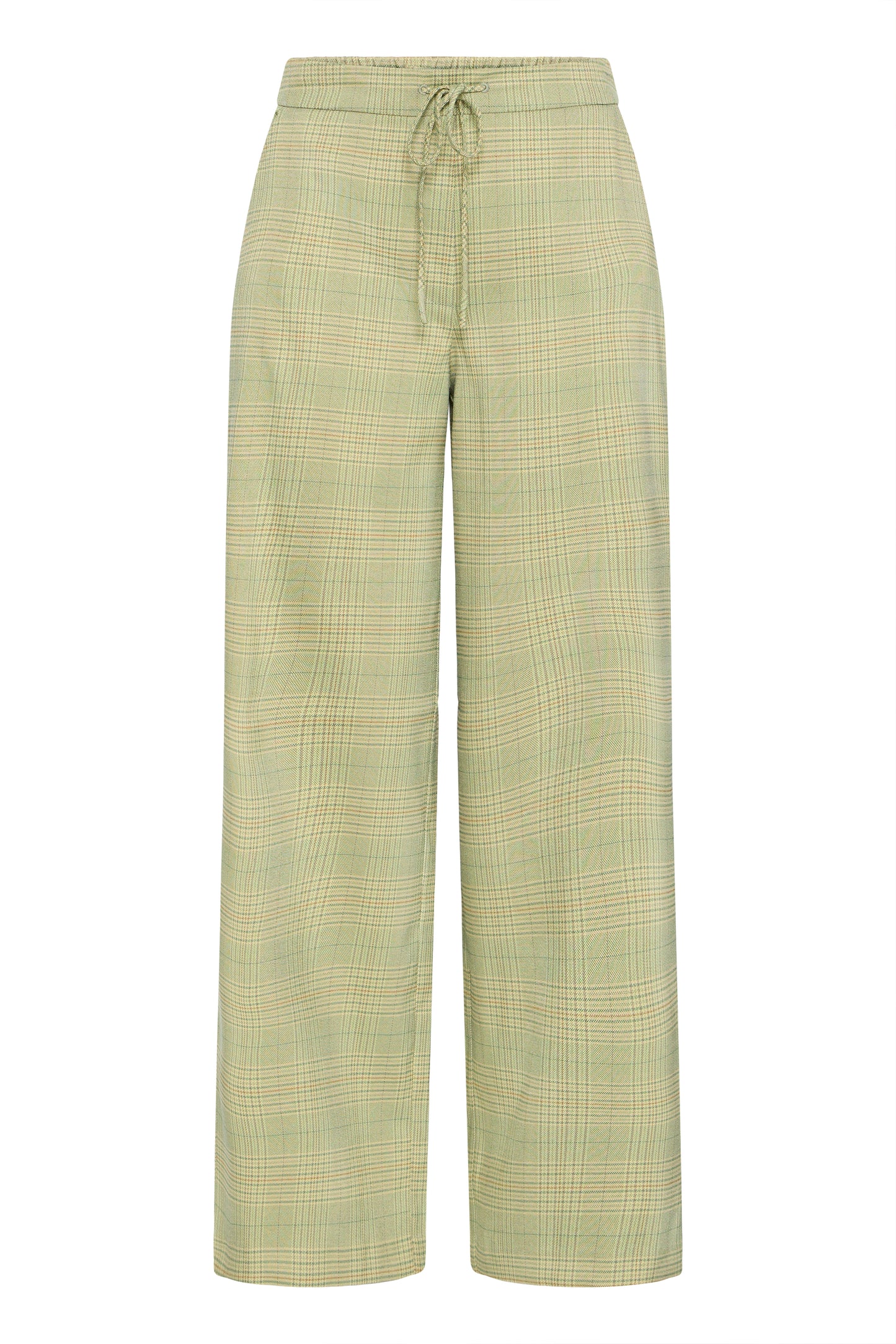 ICHI IHJolipa Check Pants - Green