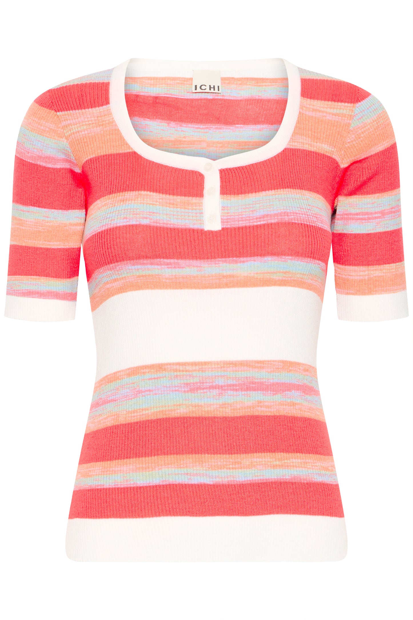 ICHI IHClaras Stripe Top - Summer Red