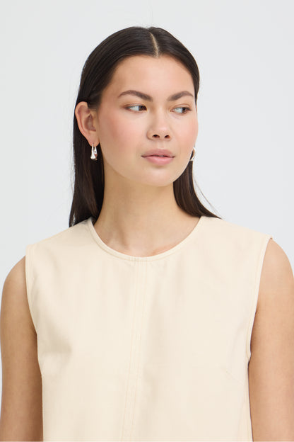 ICHI IHolia Cropped Denim Top