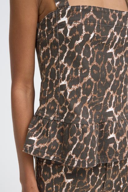 ICHI Ihbrokes Top - Animal Print