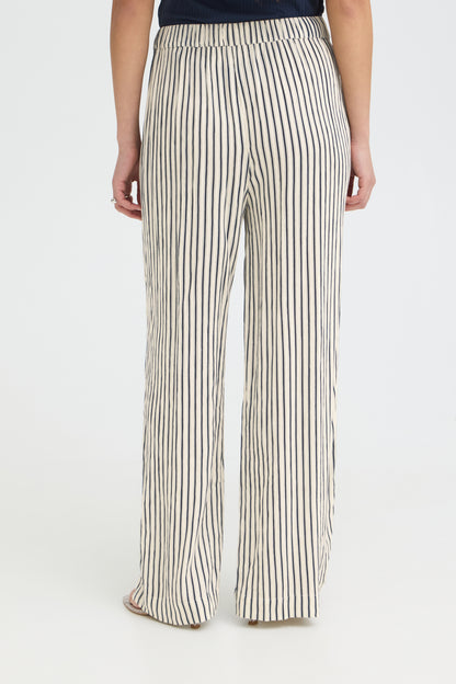 ICHI IHmarrakech Tie Trousers - Stripe