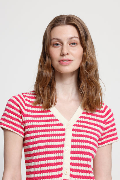 ICHI Ihlorianna Knitted Dress - Pink