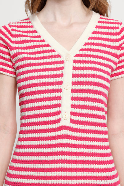 ICHI Ihlorianna Knitted Dress - Pink