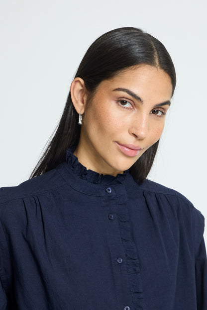 ICHI IHginola Shirt - Maritime Blue