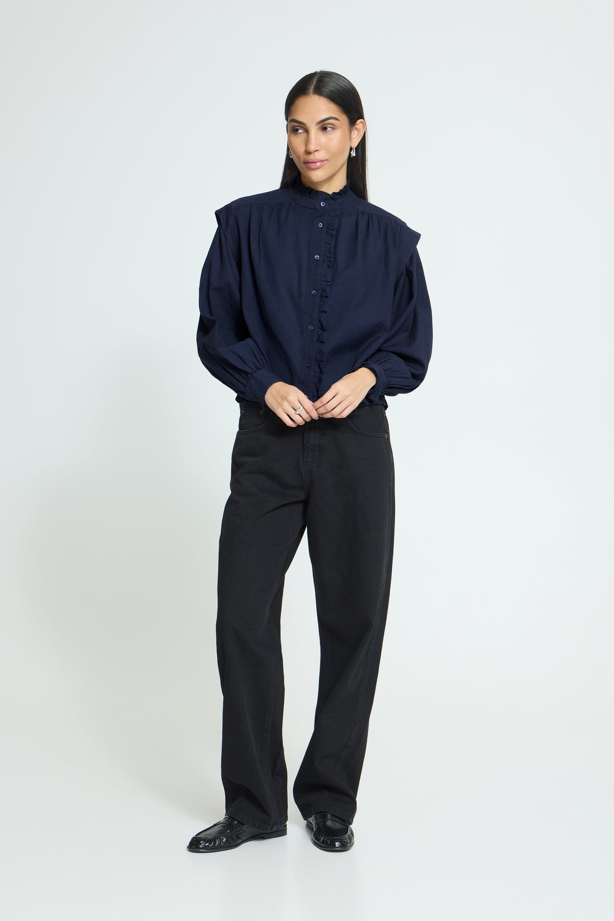 ICHI IHginola Shirt - Maritime Blue