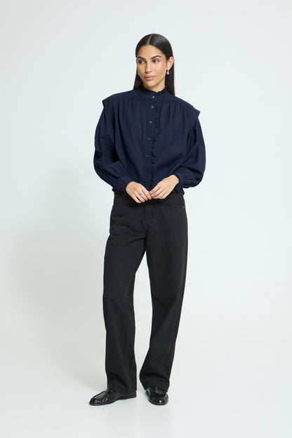 ICHI IHginola Shirt - Maritime Blue
