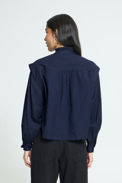 ICHI IHginola Shirt - Maritime Blue