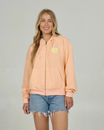 Salty Crew Simplicity Zip Hoodie -Apricot