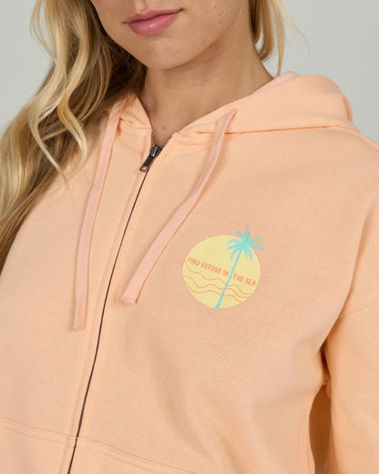 Salty Crew Simplicity Zip Hoodie -Apricot