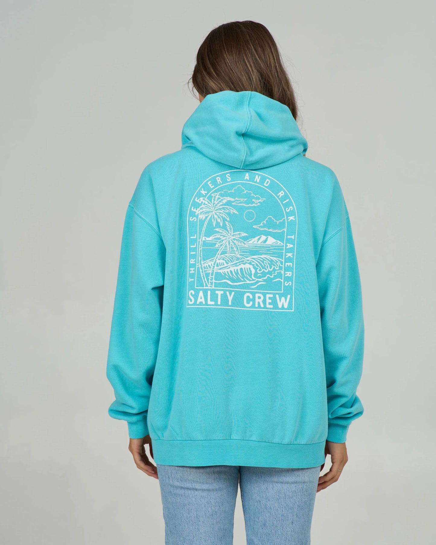 Salty Crew Archway Zip Hoodie - Turquoise