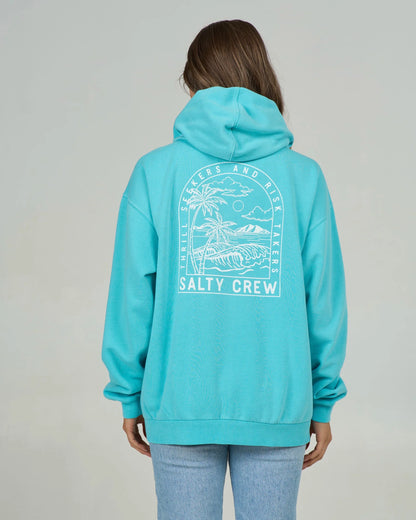 Salty Crew Archway Zip Hoodie - Turquoise
