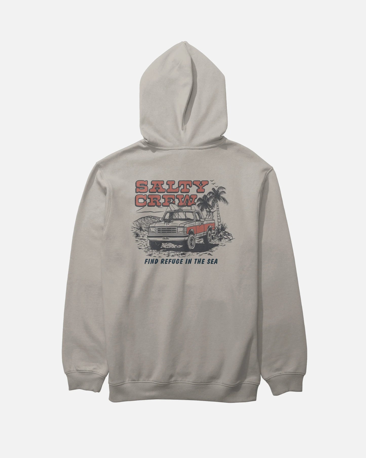 Salty Crew Truck Stop Fleece - Stone