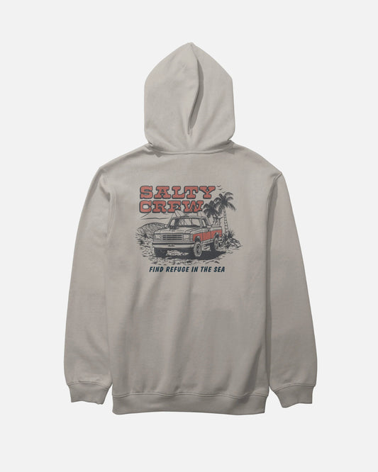 Salty Crew Truck Stop Fleece - Stone