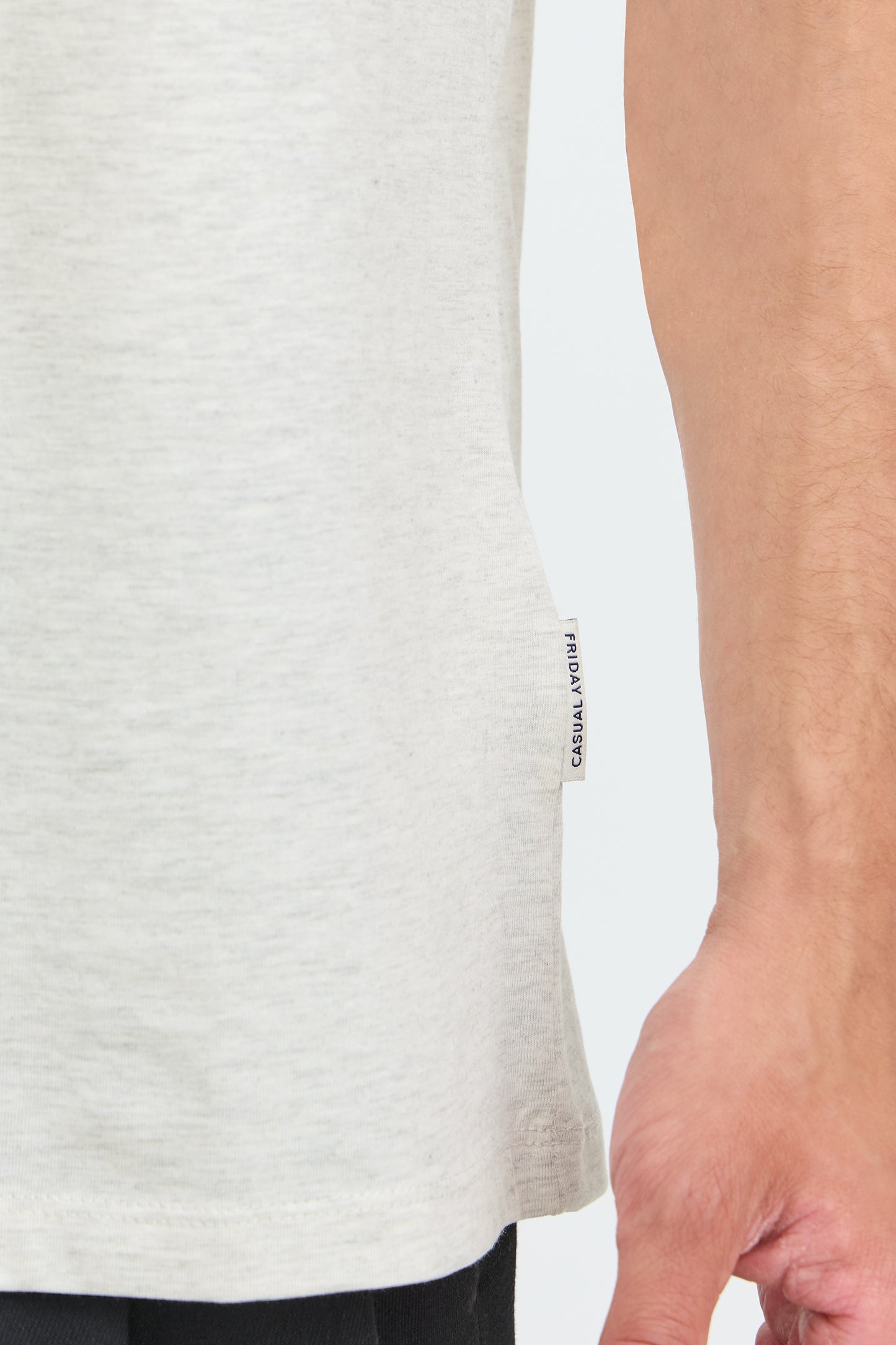 Casual Friday Jasper Melange Tee - Off White
