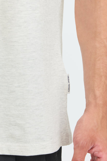 Casual Friday Jasper Melange Tee - Off White