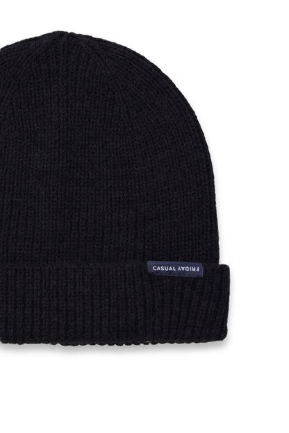 Casual Friday Alkin Rib Beanie - Black
