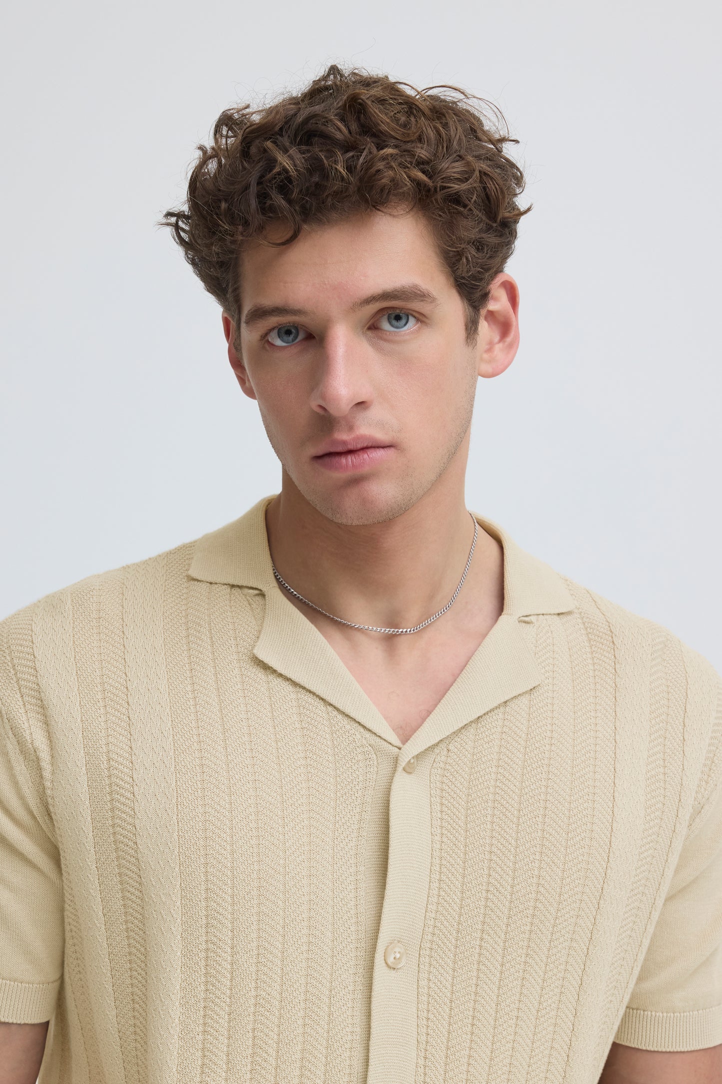 Casual Fridays Fillan Knit Cardigan- Beige