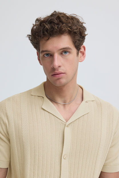 Casual Fridays Fillan Knit Cardigan- Beige