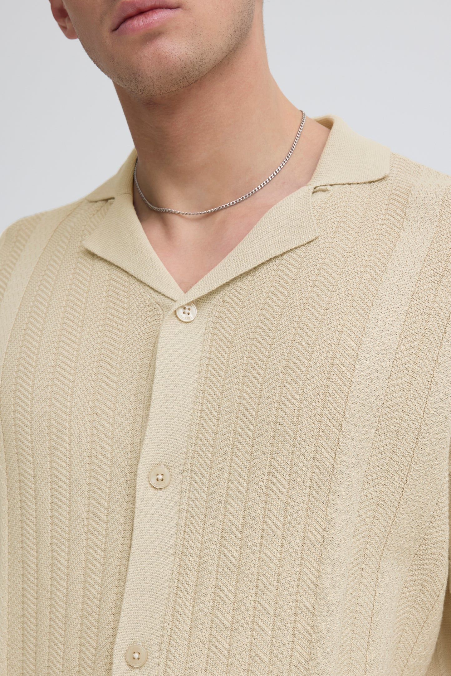 Casual Fridays Fillan Knit Cardigan- Beige