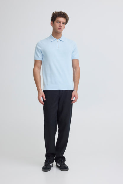 Casual Fridays Loko Knit Polo - Baby Blue