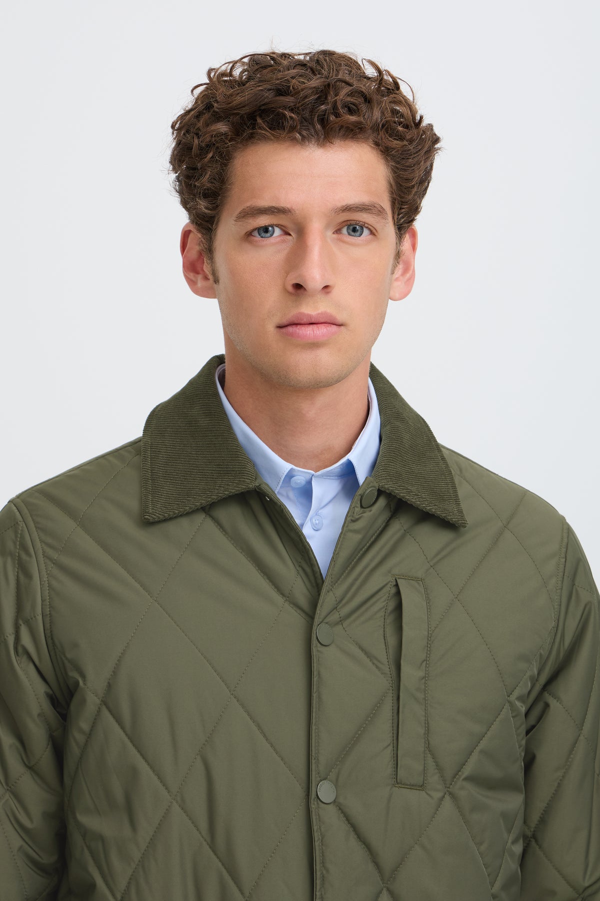 Casual Friday Benja Quilt Jacket - Khaki