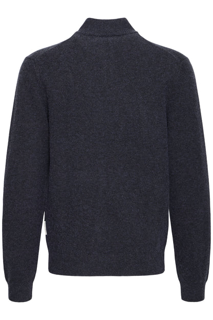 Casual Friday Paco Half Zip Knit - Navy
