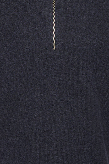 Casual Friday Paco Half Zip Knit - Navy
