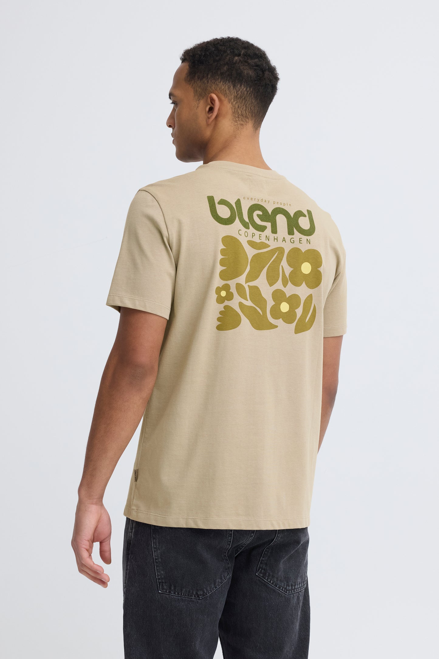 Blend Sun Flower T-Shirt Green